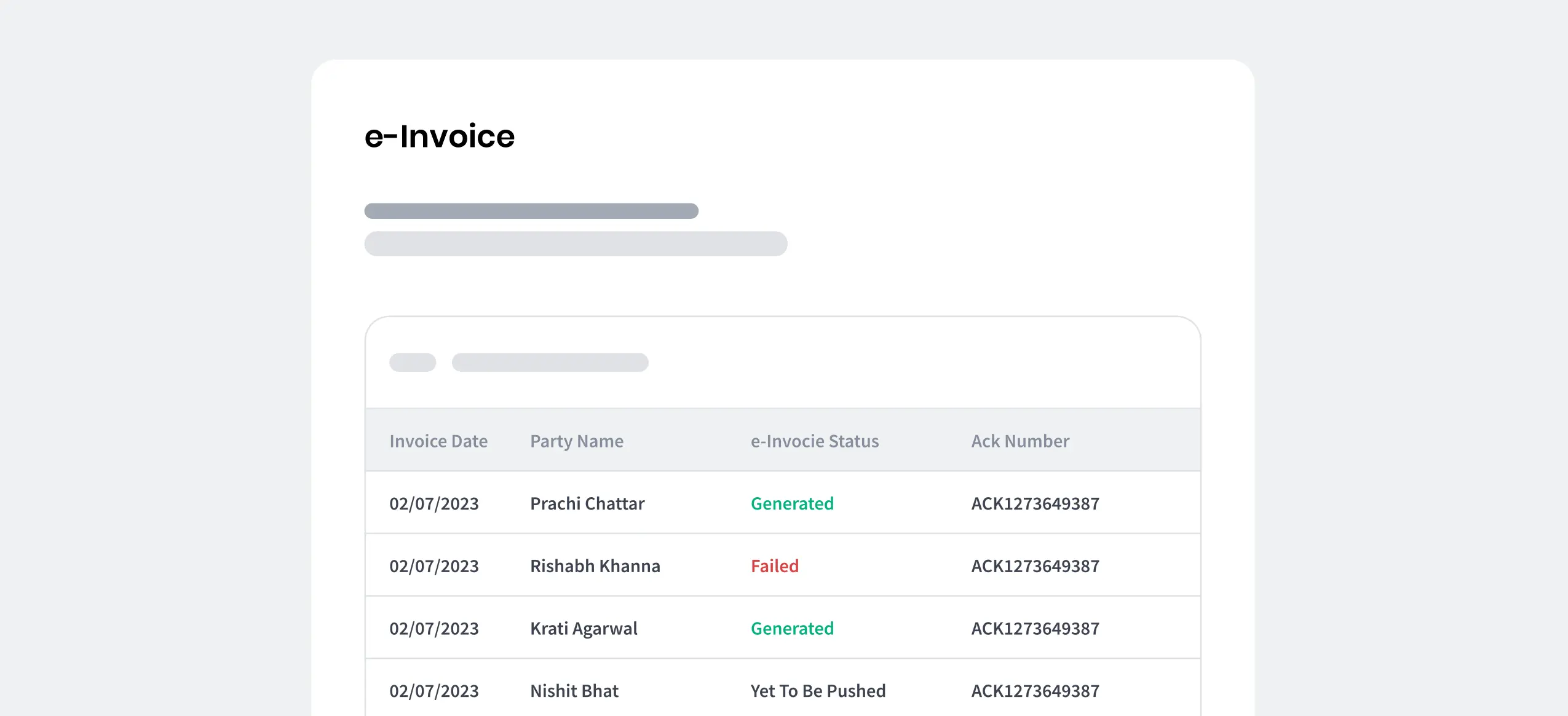 Generate e-Invoices in a Single Click